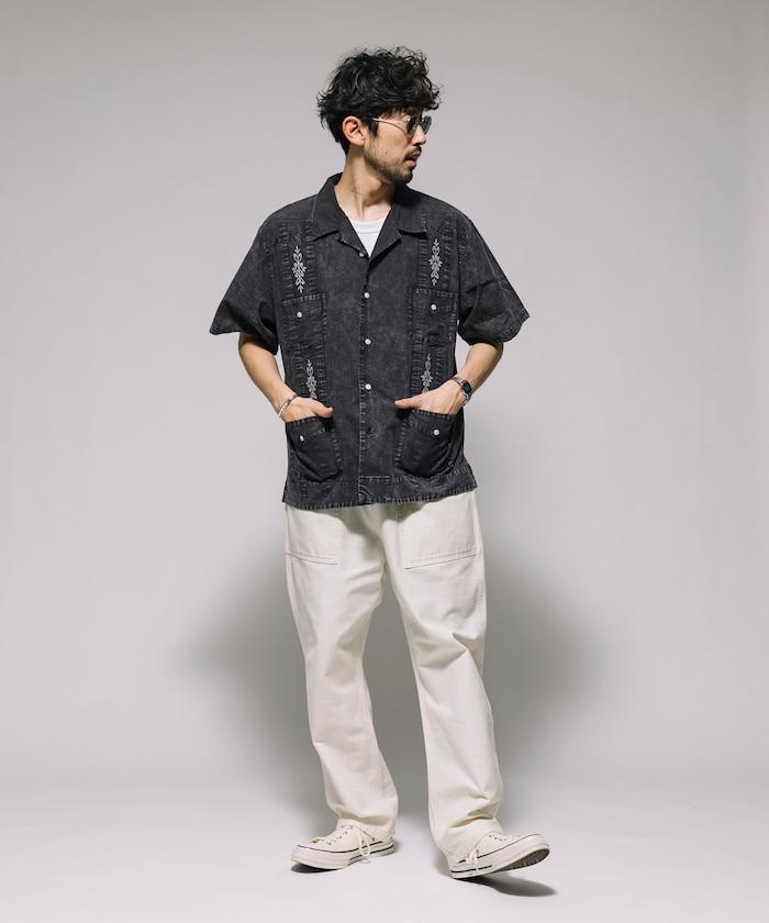 淡色處理 古巴襯衫 短袖