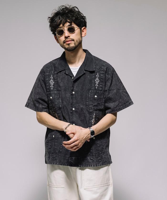 淡色處理 古巴襯衫 短袖