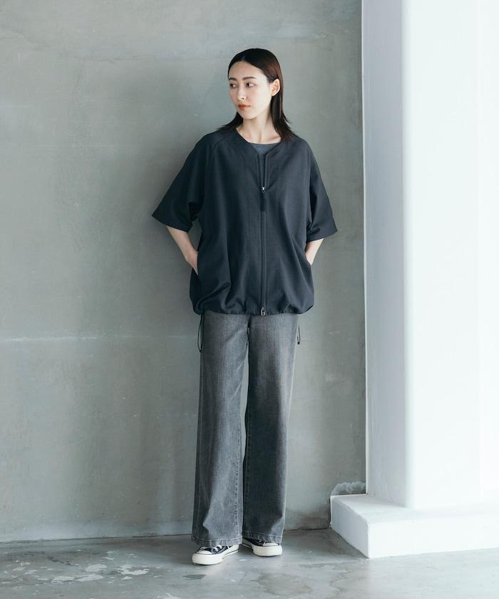 速乾材料 舒適版型 無領 棒球衫 短袖 亞麻風 居家護理