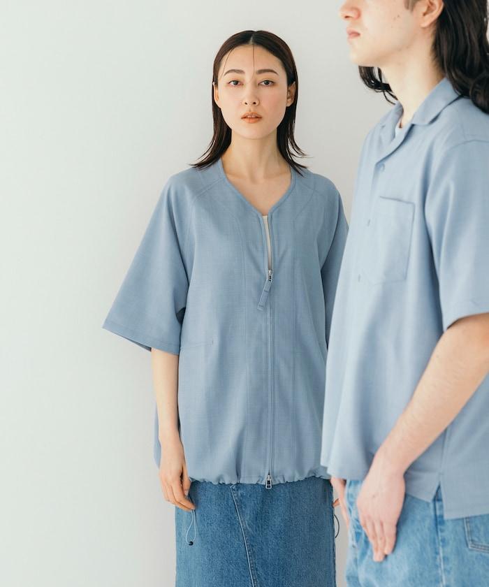 速乾材料 舒適版型 無領 棒球衫 短袖 亞麻風 居家護理