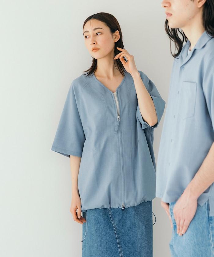 速乾材料 舒適版型 無領 棒球衫 短袖 亞麻風 居家護理