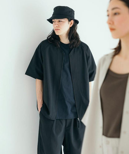 速乾材料 舒適版型 無領 棒球衫 短袖 亞麻風 居家護理