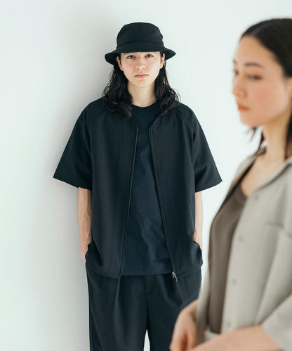 速乾材料 舒適版型 無領 棒球衫 短袖 亞麻風 居家護理