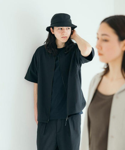 速乾材料 舒適版型 無領 棒球衫 短袖 亞麻風 居家護理