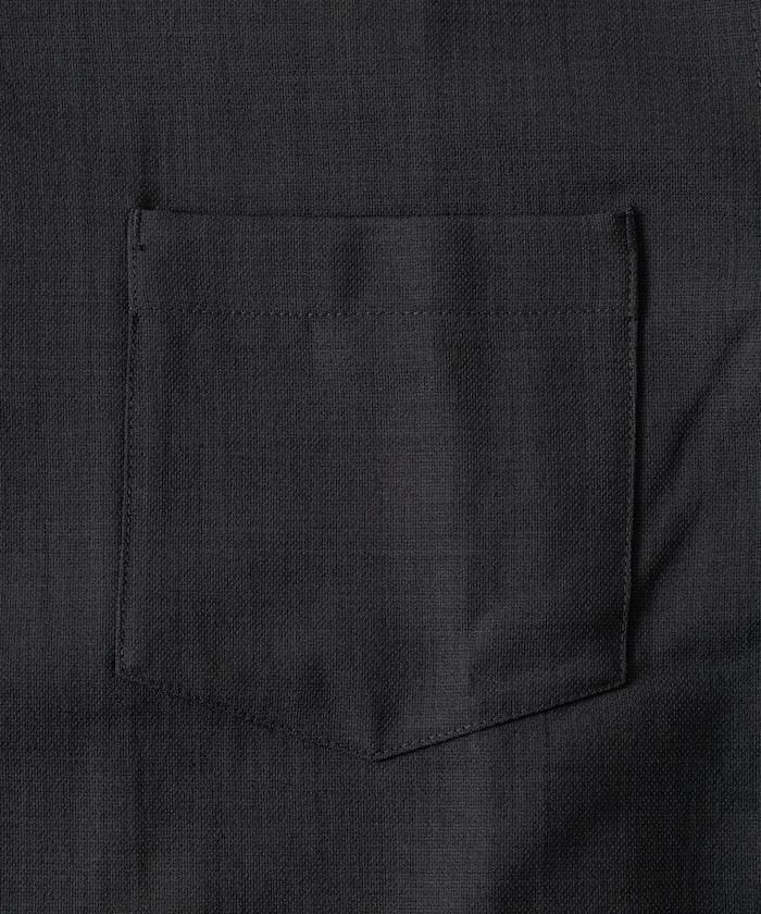 速乾材料 舒適版型 開領襯衫 短袖 亞麻風