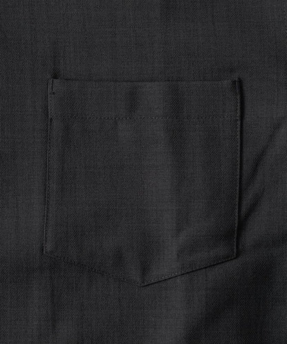 速乾材料 舒適版型 開領襯衫 短袖 亞麻風