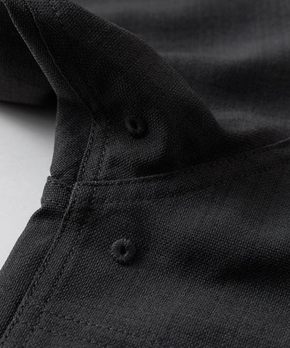 速乾材料 舒適版型 無領 棒球衫 短袖 亞麻風 居家護理