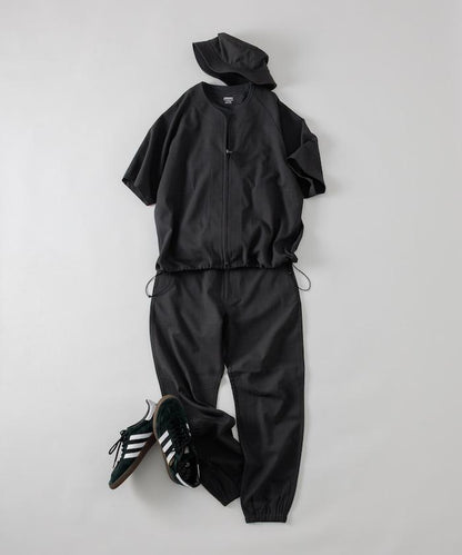 速乾材料 舒適版型 無領 棒球衫 短袖 亞麻風 居家護理