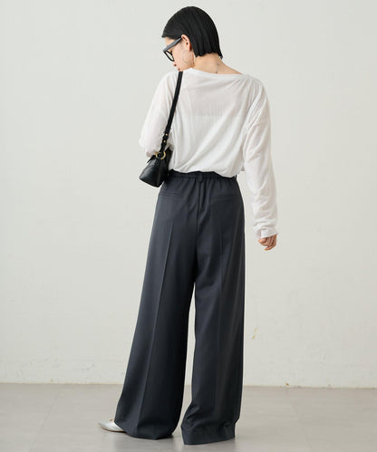 2褶寬鬆褲
