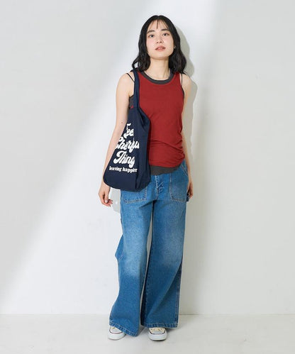 【套裝商品】透視套裝背心/純色背心