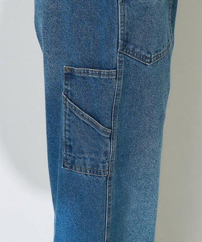 交叉裝飾繪畫寬鬆褲