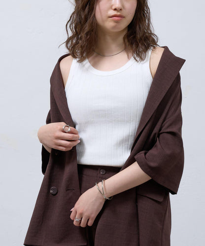 【SS/復刻】寬條紋圓領坦克背心