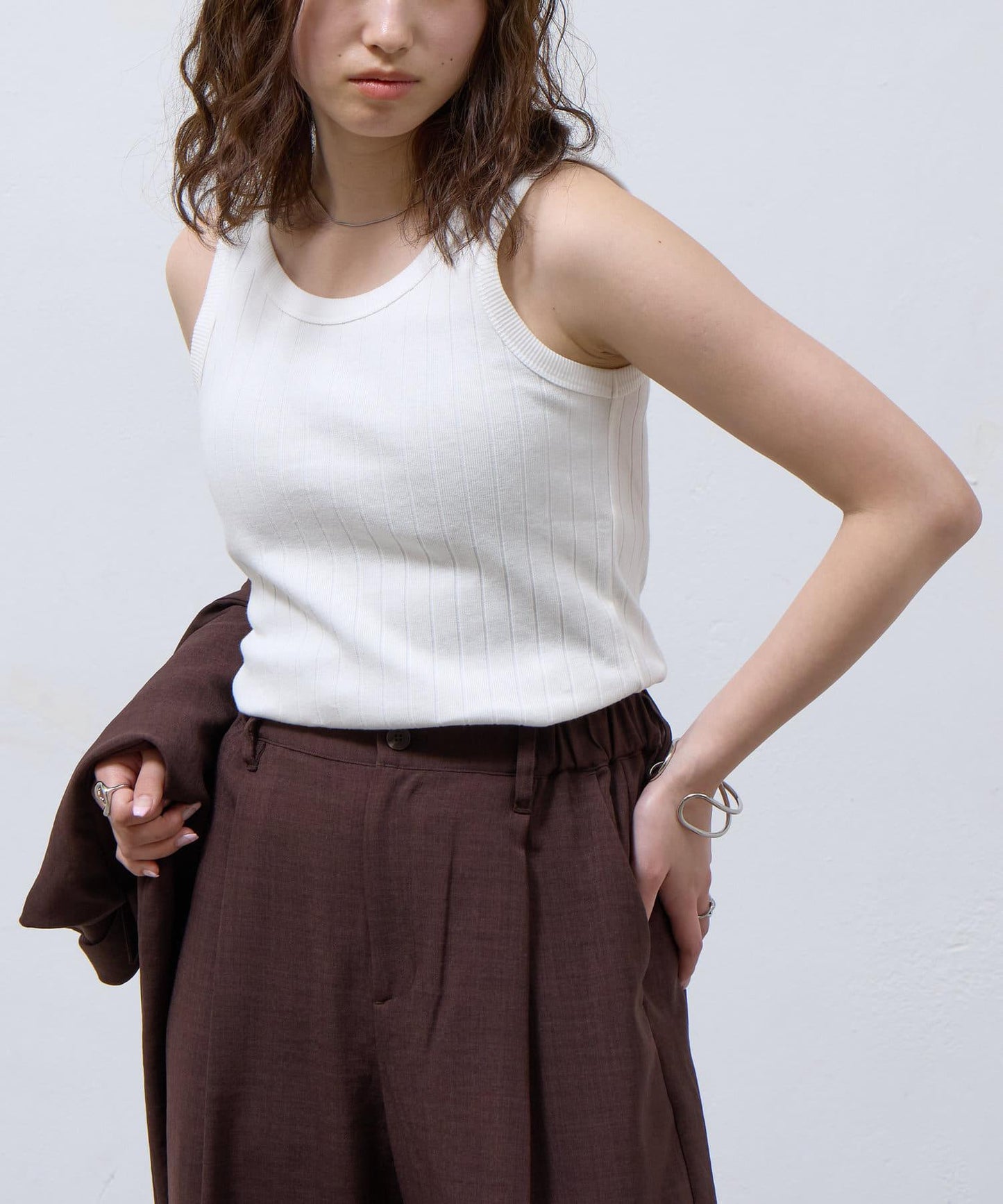 【SS/復刻】寬條紋圓領坦克背心