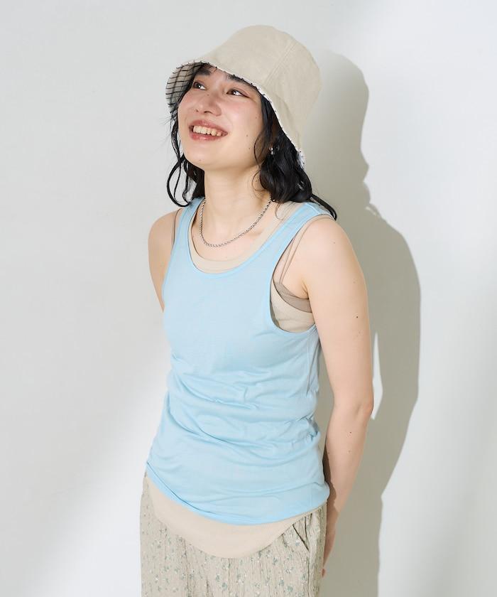 【套裝商品】透視套裝背心/純色背心