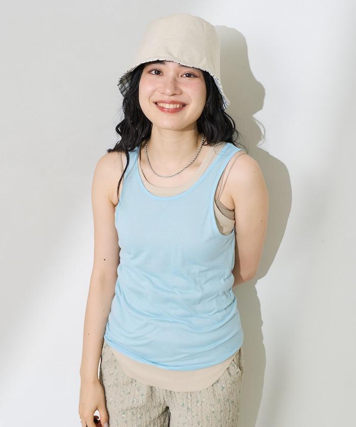 【套裝商品】透視套裝背心/純色背心