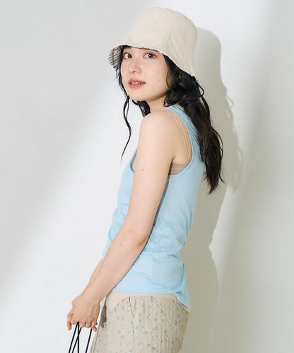 【套裝商品】透視套裝背心/純色背心