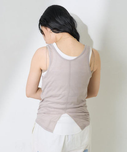 【套裝商品】透視套裝背心/純色背心