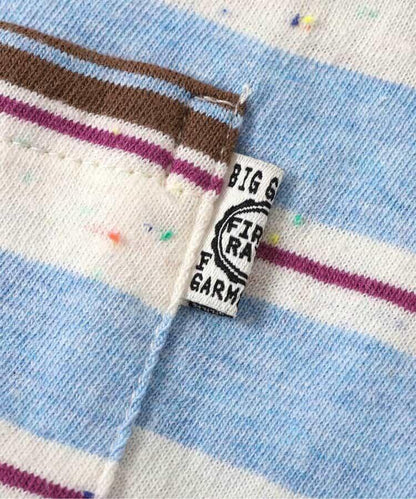 多色條紋寬鬆T恤