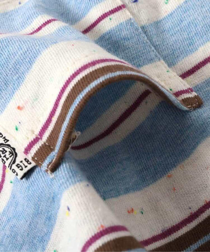 多色條紋寬鬆T恤