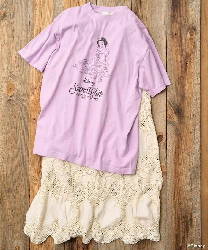 【迪士尼 白雪公主】大印花圓領T恤