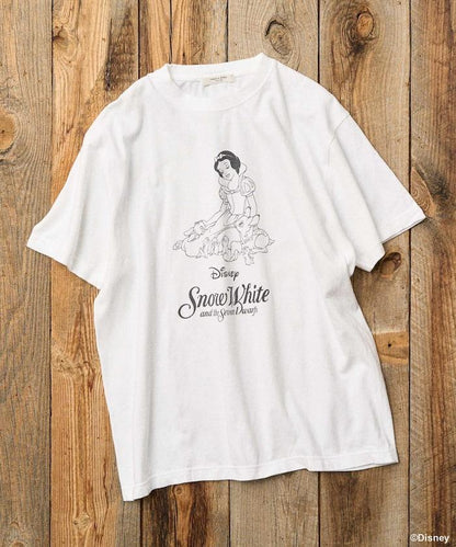 【迪士尼 白雪公主】大印花圓領T恤
