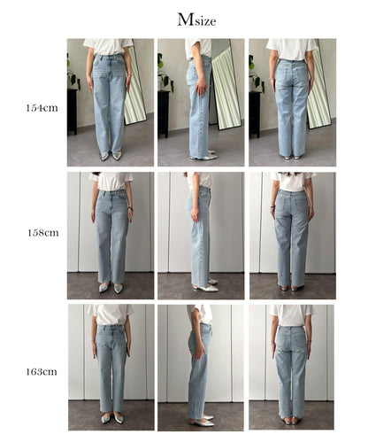 【MOMO】彈力修身直筒牛仔褲