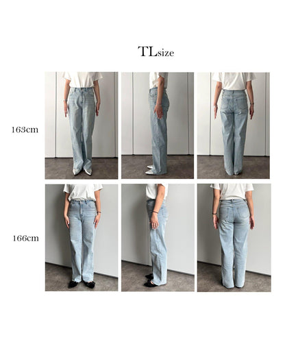 【MOMO】彈力修身直筒牛仔褲