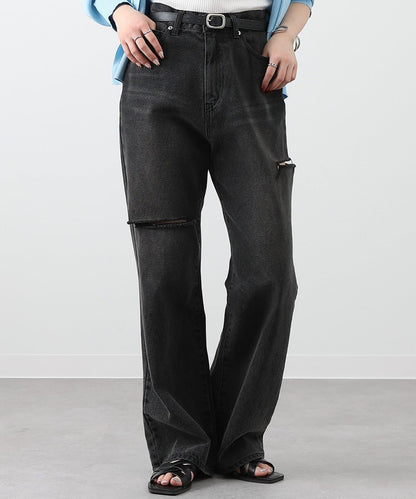 【S～L尺碼展開】破洞牛仔褲