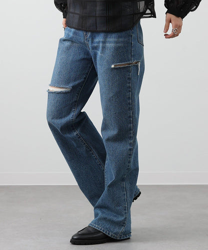 【S～L尺碼展開】破洞牛仔褲