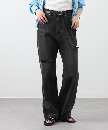 【S～L尺碼展開】破洞牛仔褲