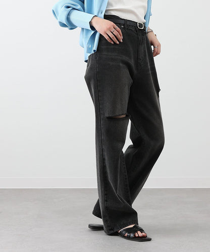 【S～L尺碼展開】破洞牛仔褲