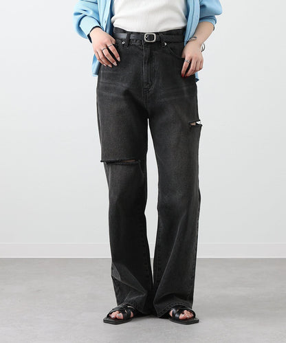 【S～L尺碼展開】破洞牛仔褲