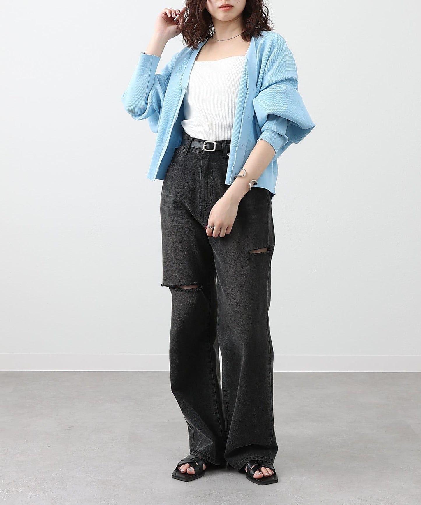 【S～L尺碼展開】破洞牛仔褲