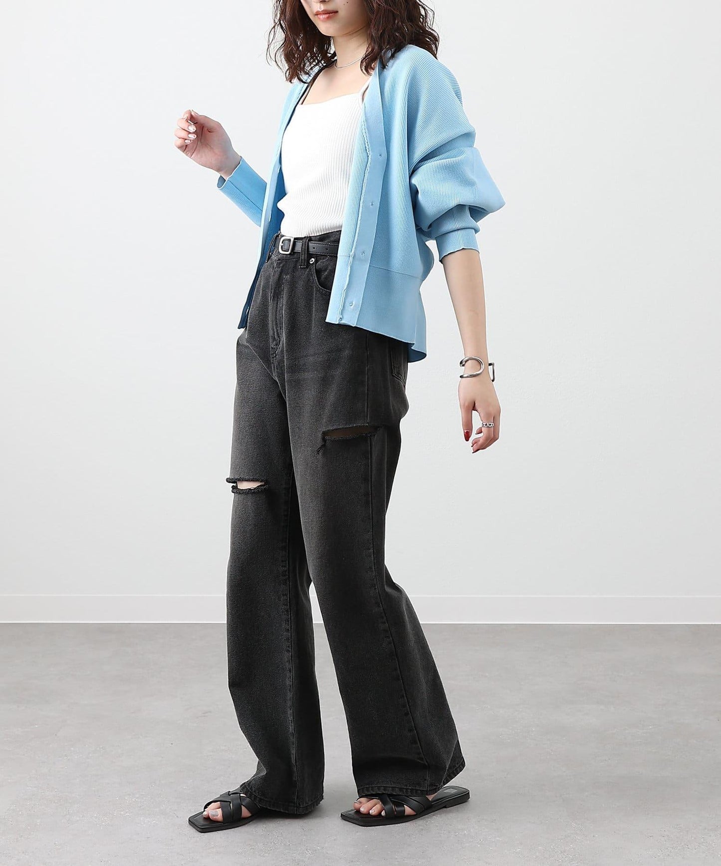 【S～L尺碼展開】破洞牛仔褲