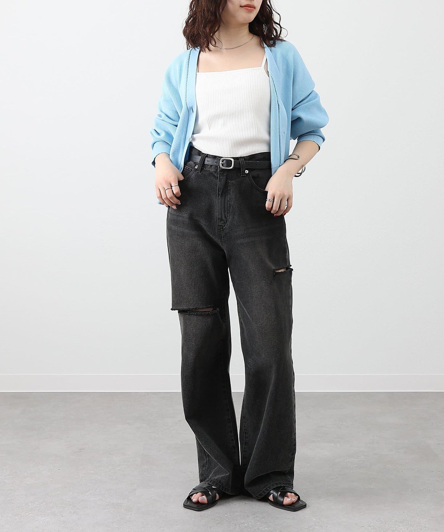 【S～L尺碼展開】破洞牛仔褲