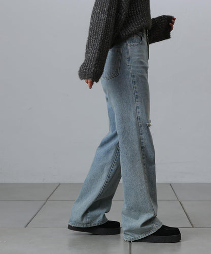 【S～L尺碼展開】破洞牛仔褲