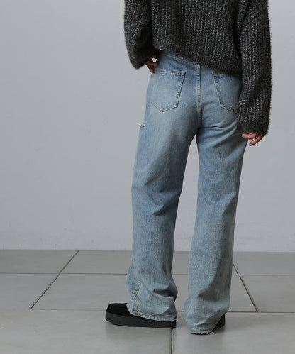 【S～L尺碼展開】破洞牛仔褲