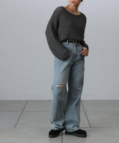 【S～L尺碼展開】破洞牛仔褲