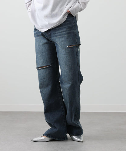 【S～L尺碼展開】破洞牛仔褲