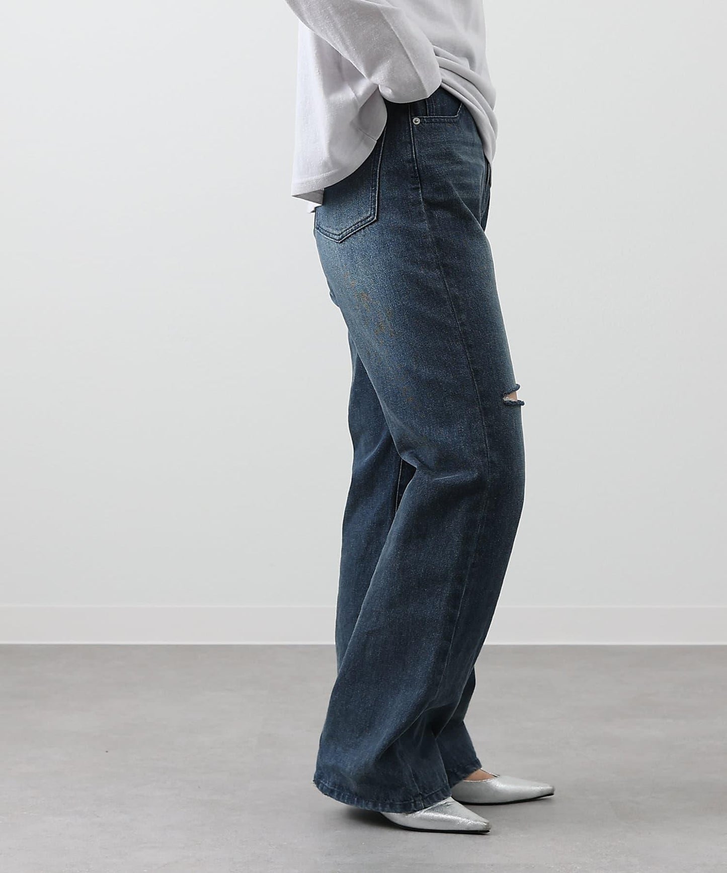 【S～L尺碼展開】破洞牛仔褲