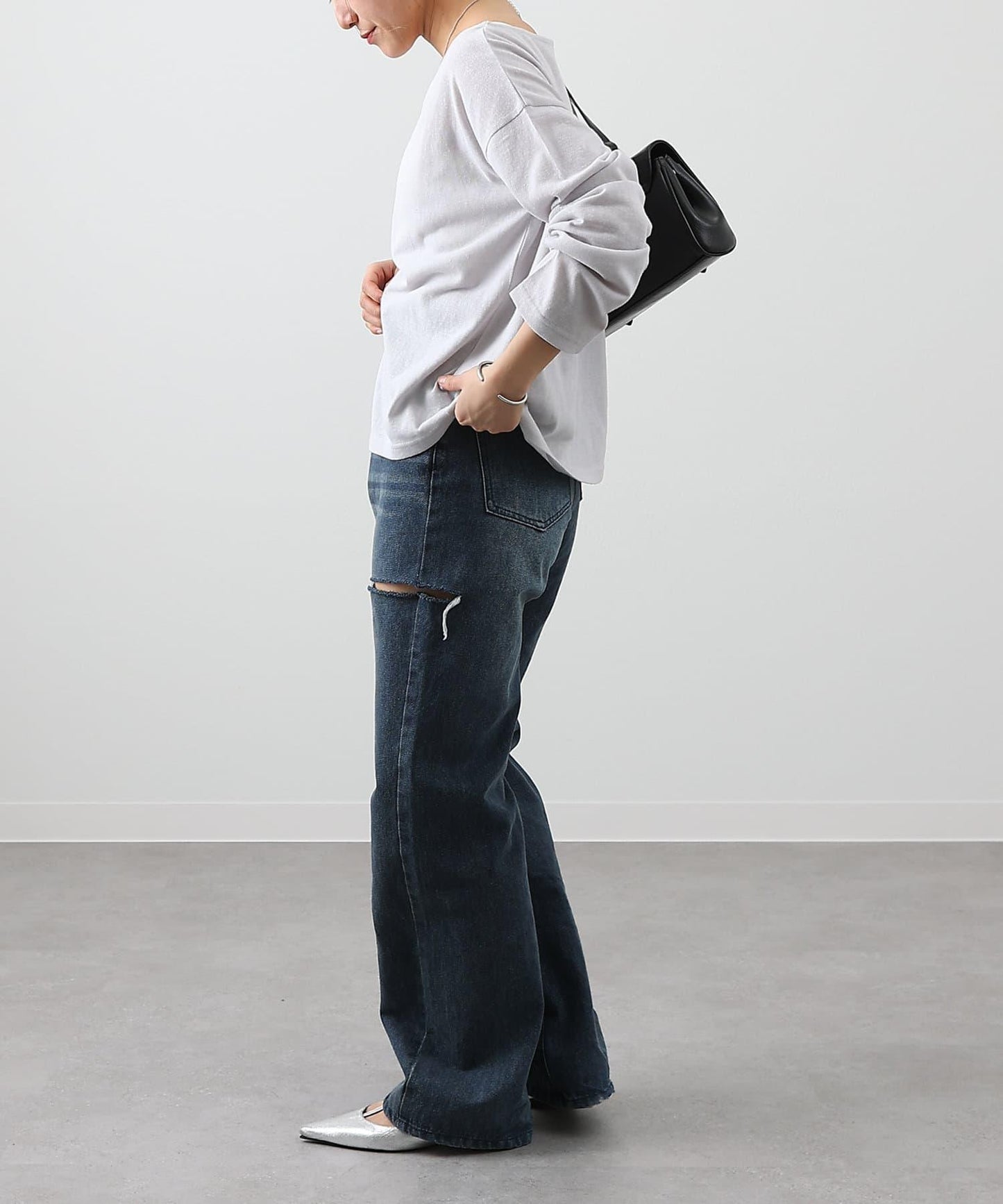 【S～L尺碼展開】破洞牛仔褲