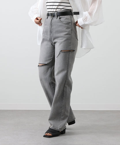 【S～L尺碼展開】破洞牛仔褲