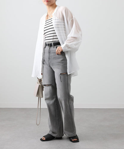 【S～L尺碼展開】破洞牛仔褲