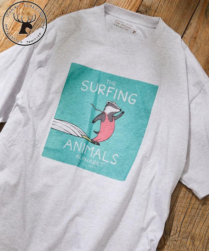 衝浪動物圖案T恤