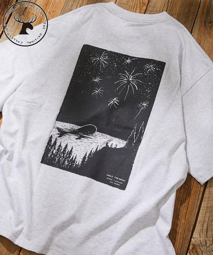 鯨魚煙火短袖T恤