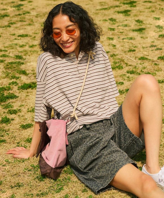 【海灘&節日】全印花 夏季燈芯絨 印花 烘焙師短褲