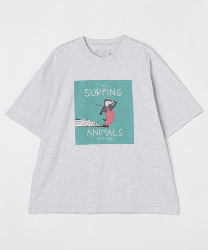 衝浪動物圖案T恤