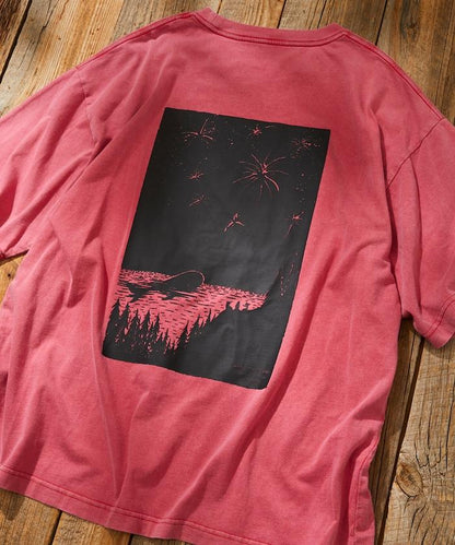 鯨魚煙火短袖T恤