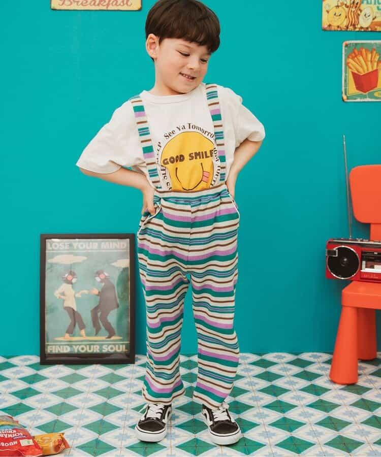 【連衣裙】帶華夫餅圖案長褲 10分褲