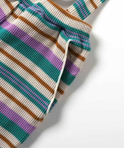 【連衣裙】帶華夫餅圖案長褲 10分褲